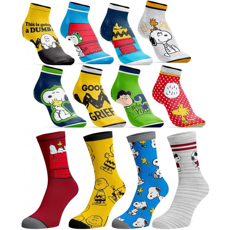 Peanuts 12 Days Of Socks Gift Set