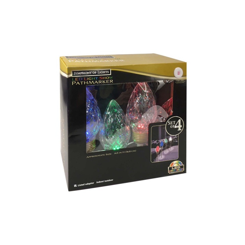 LED Christimas Lightshow Path Markers