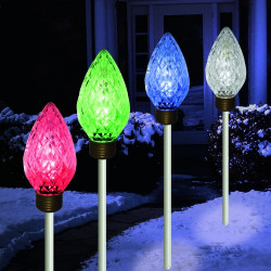 LED Christimas Lightshow Path Markers